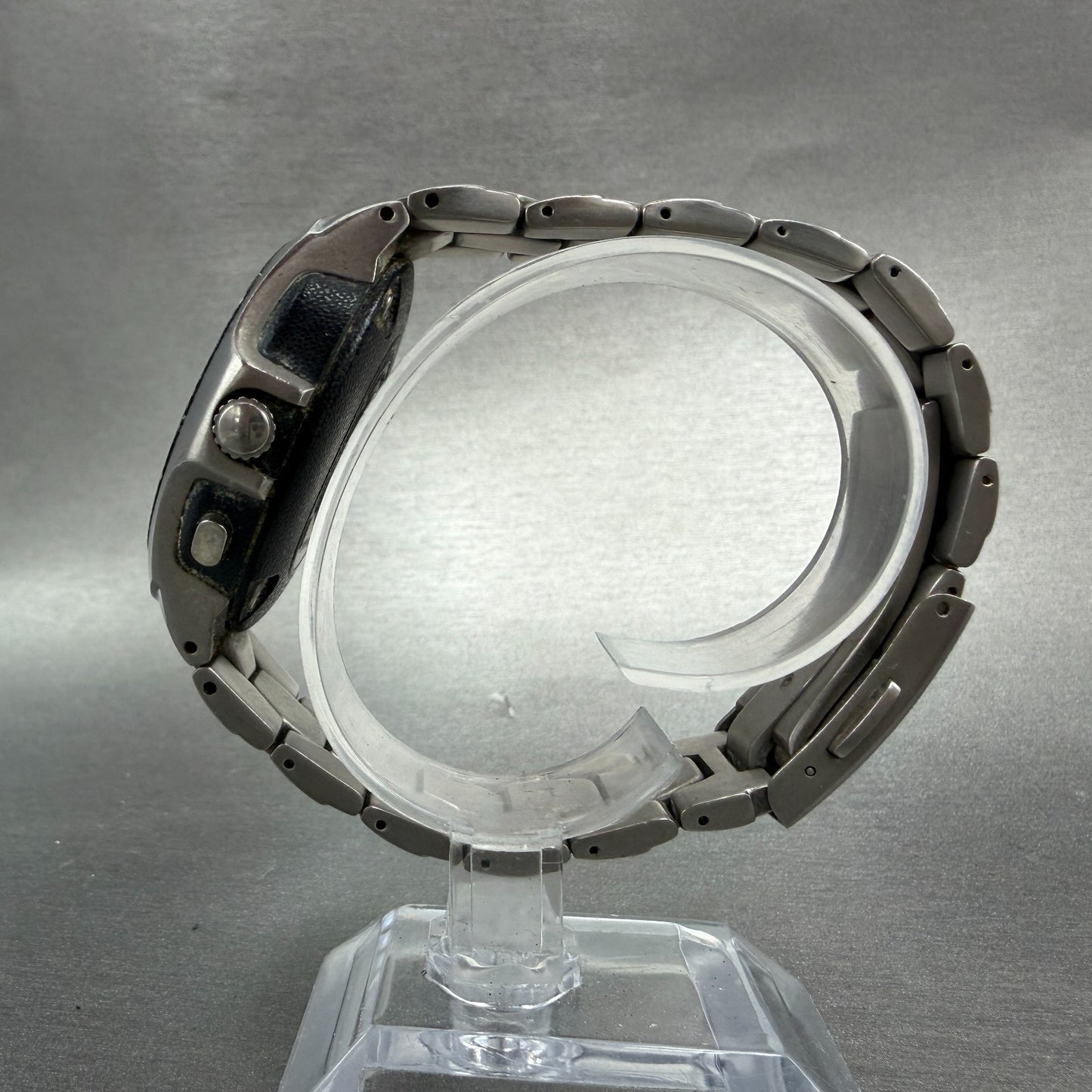 Citizen Eco-Drive Attesa Watch Men 40mm Gray Dial Titanium Atomic Round READ!!!!7
