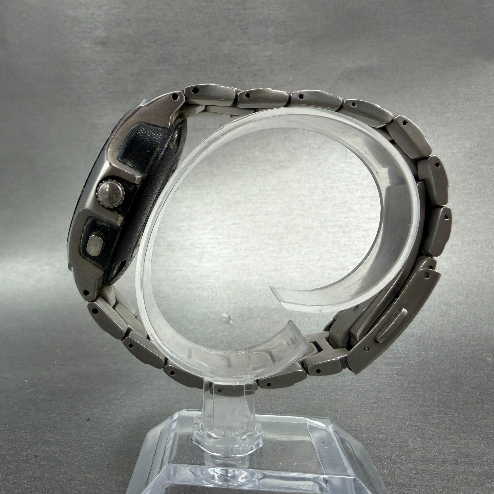 Citizen Eco-Drive Attesa Watch Men 40mm Gray Dial Titanium Atomic Round READ!!!!7