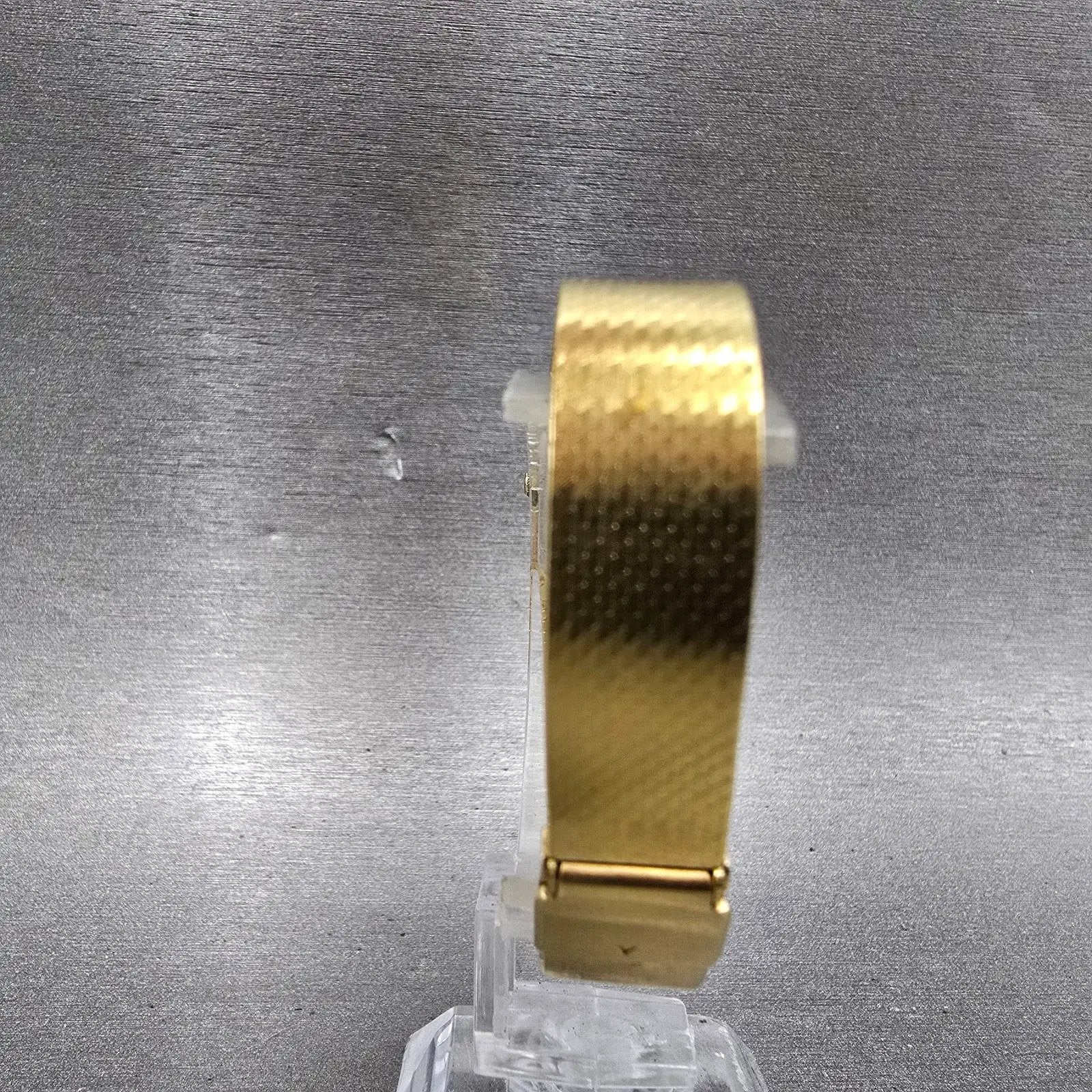 Seiko Lassale Tank Watch Women 15mm White Dial Gold Rectangle 8420-7359 New Batt7