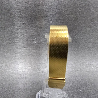 Seiko Lassale Tank Watch Women 15mm White Dial Gold Rectangle 8420-7359 New Batt7