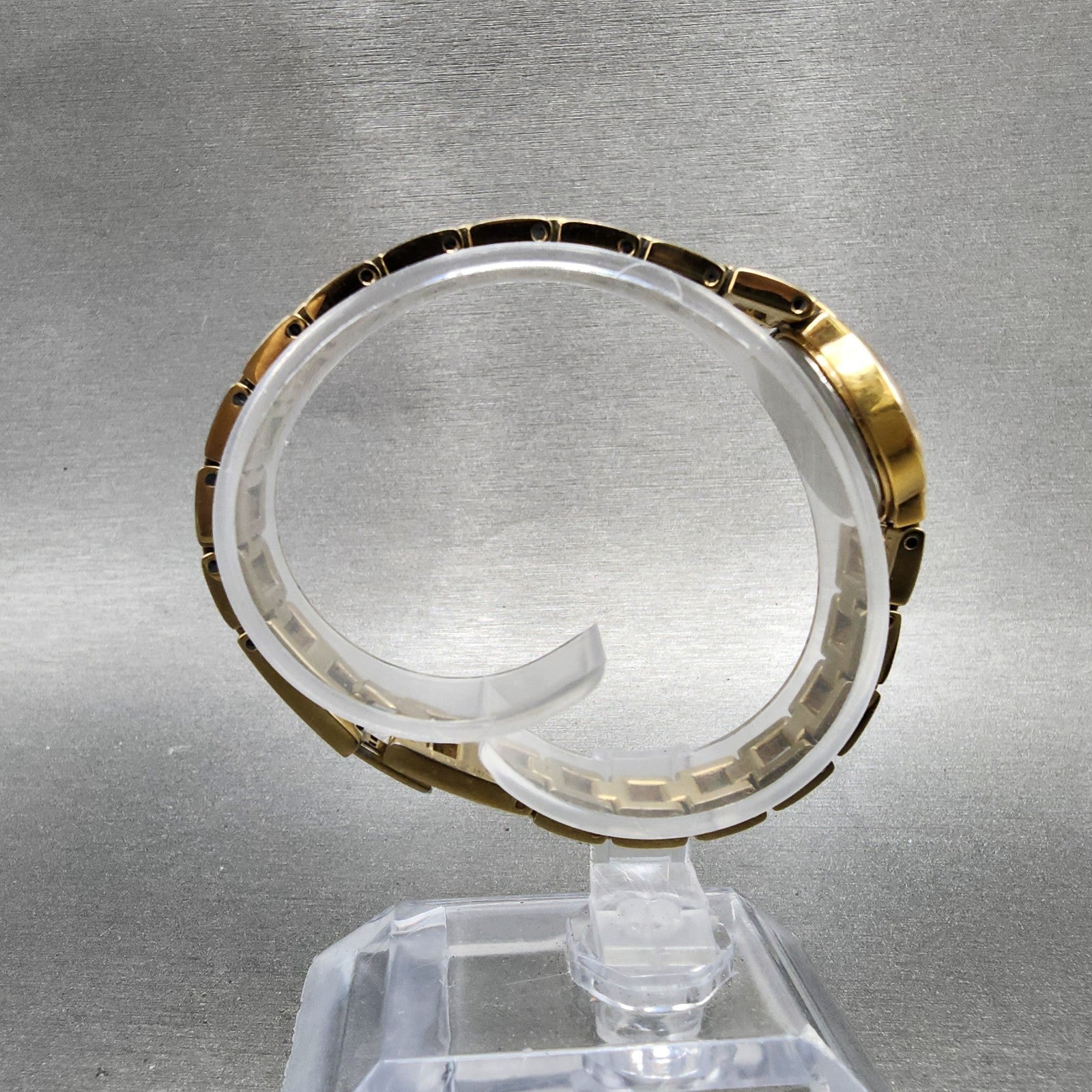 Seiko Watch Women 20mm White Dial Gold Tone Round 1N000GM0 New Battery8