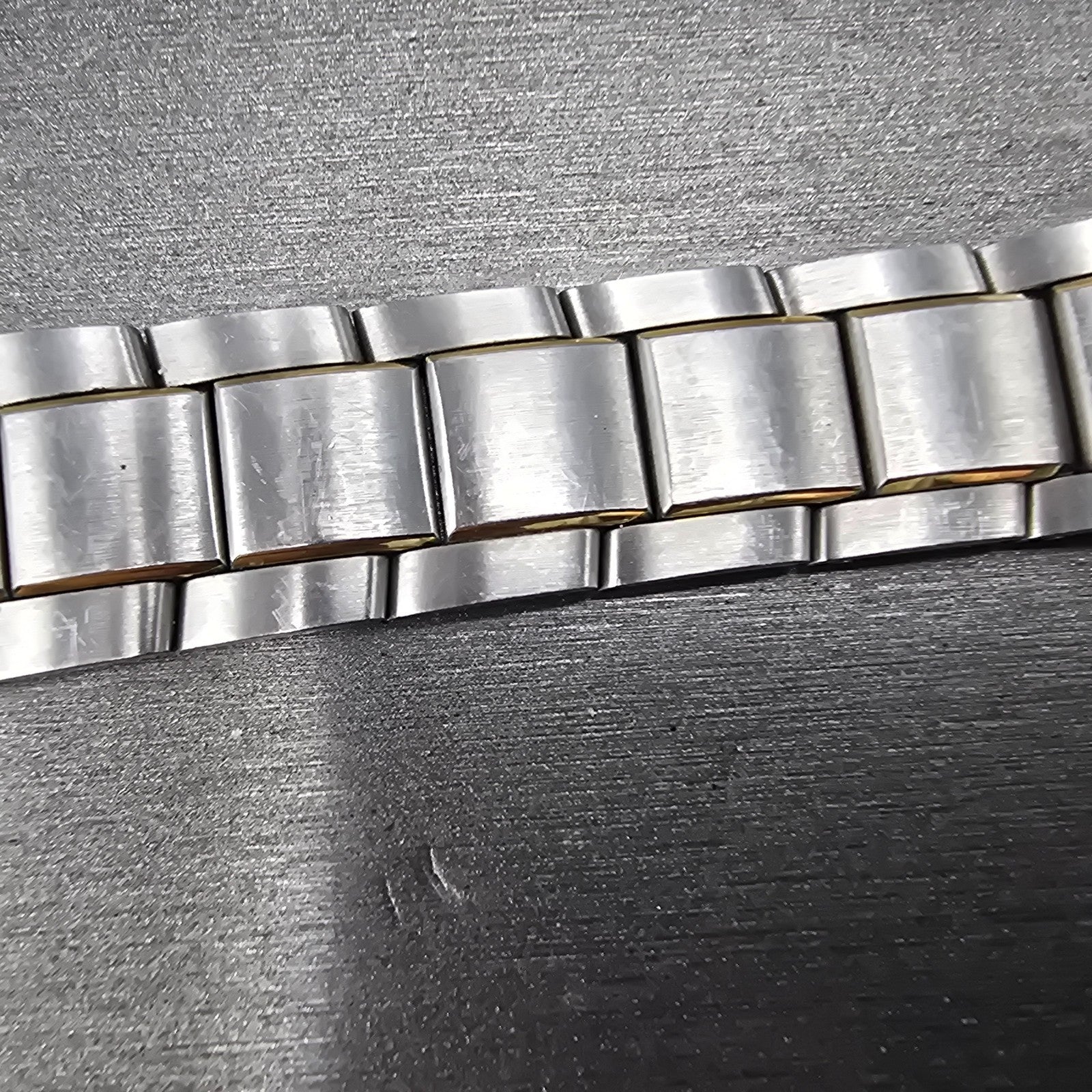 Movado Museum Bracelet 18mm Two Tone Stainless Steel Butterfly Clasp 85-G1-8852