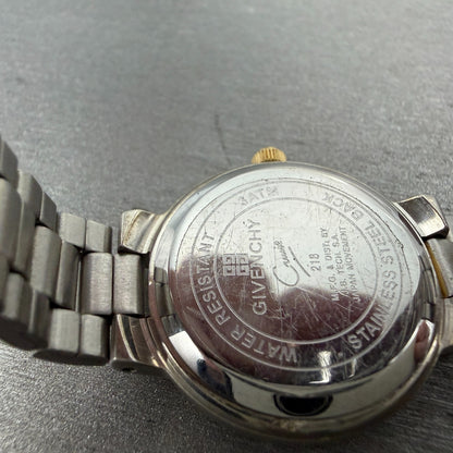 Givenchy Watch Women 25mm White Dial Two Tone Round 218 New Battery9