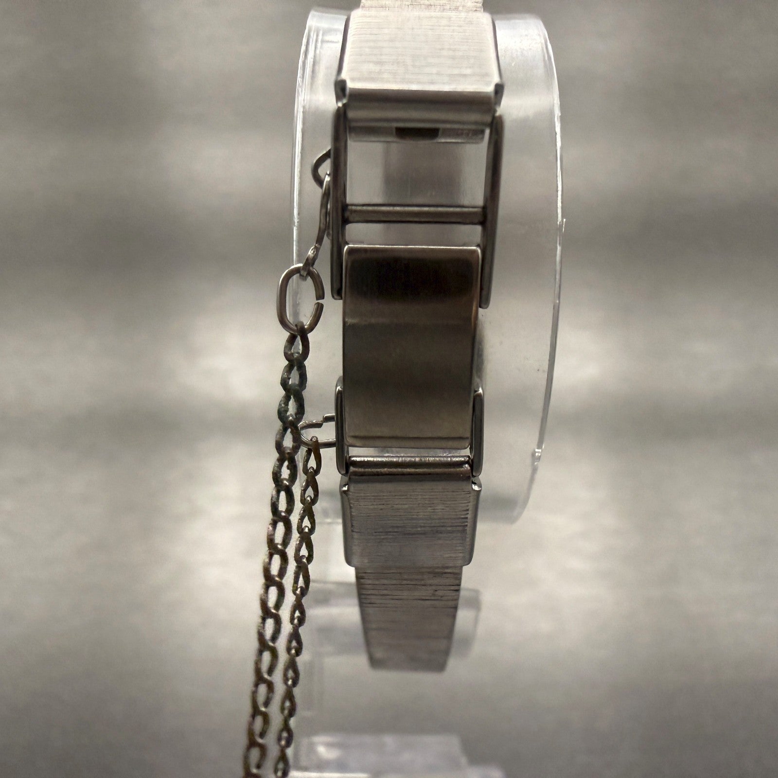Seiko Watch Women 18mm Blue Dial Silver Tone Hexagon 11-3770 Manual wind Runs7