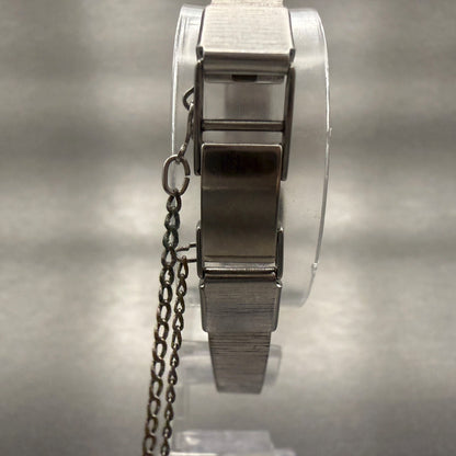 Seiko Watch Women 18mm Blue Dial Silver Tone Hexagon 11-3770 Manual wind Runs7