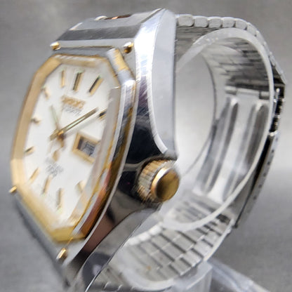 Orient Swimmer 100 Watch men 36mm White Dial Two Tone Daydate  PARTS3
