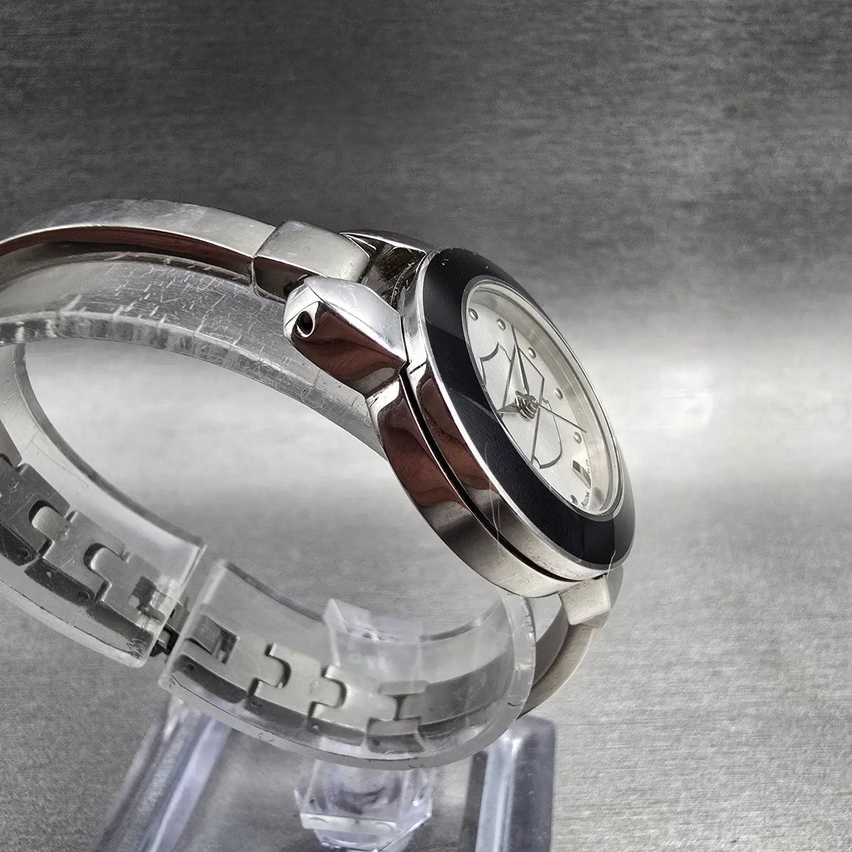 Bulova Harley-Davidson Watch Women 26mm Silver Dial Silver Tone 76L25 New Batt3