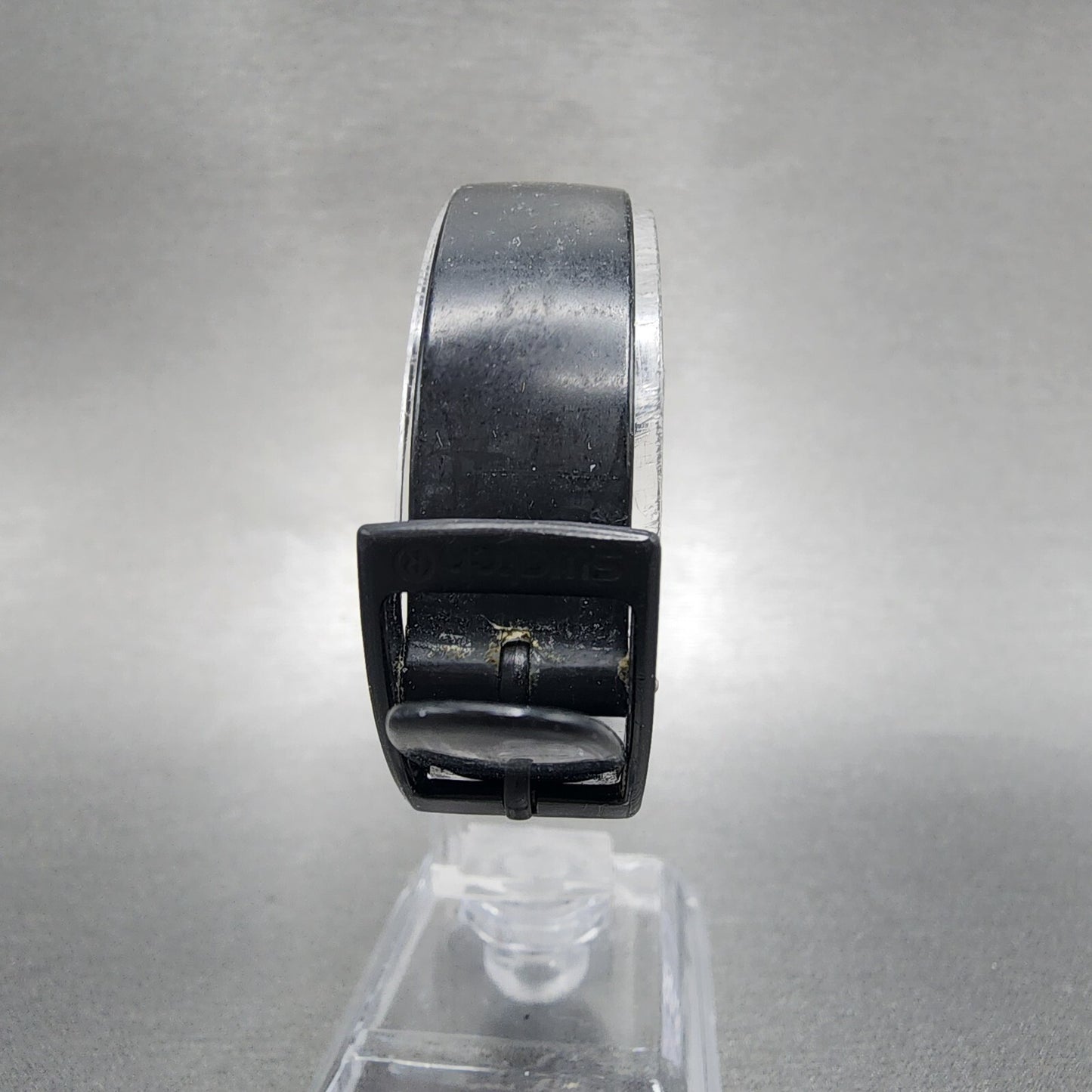 Swatch Sopran Watch Women 25mm White Dial Black Tone Round LB153 New Battery9