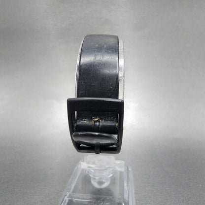 Swatch Sopran Watch Women 25mm White Dial Black Tone Round LB153 New Battery9