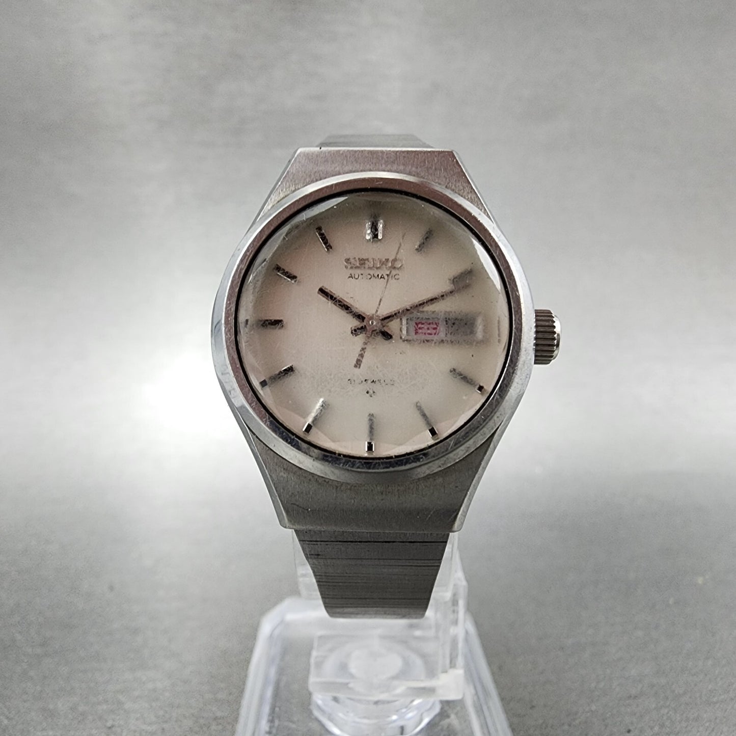 Seiko Automatic watch Women 25mm Silver Dial Silver Tone Daydate 29060090 Runs5