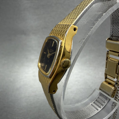 Citizen CQ Watch Women 16mm Black Dial Gold Tone 3220899849 New Battery2