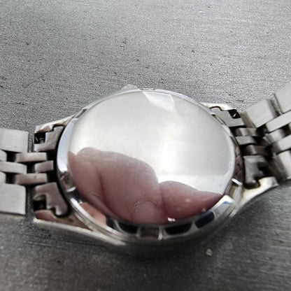Citizen EcoDrive Watch Women 25mm Pink Dial Steel Daydate Round Runs9