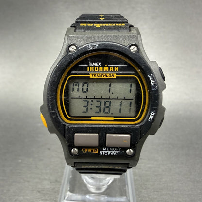 Timex Ironman Watch Women 32mm Digital Black Alarm Chrono New Battery Vintage0