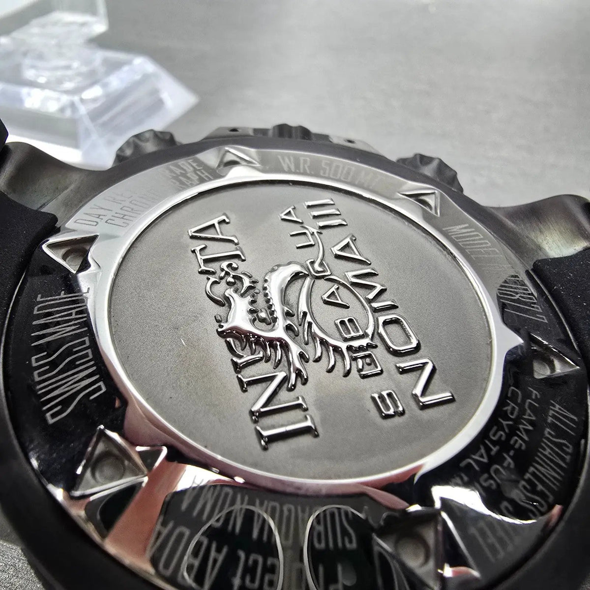 Invicta Subaqua Noma III Chronograph Big Date Watch Men 50mm Black Red New Batt9