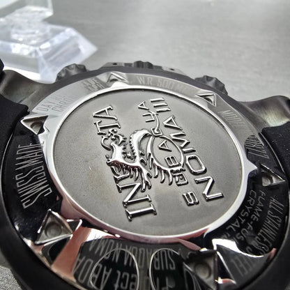 Invicta Subaqua Noma III Chronograph Big Date Watch Men 50mm Black Red New Batt9