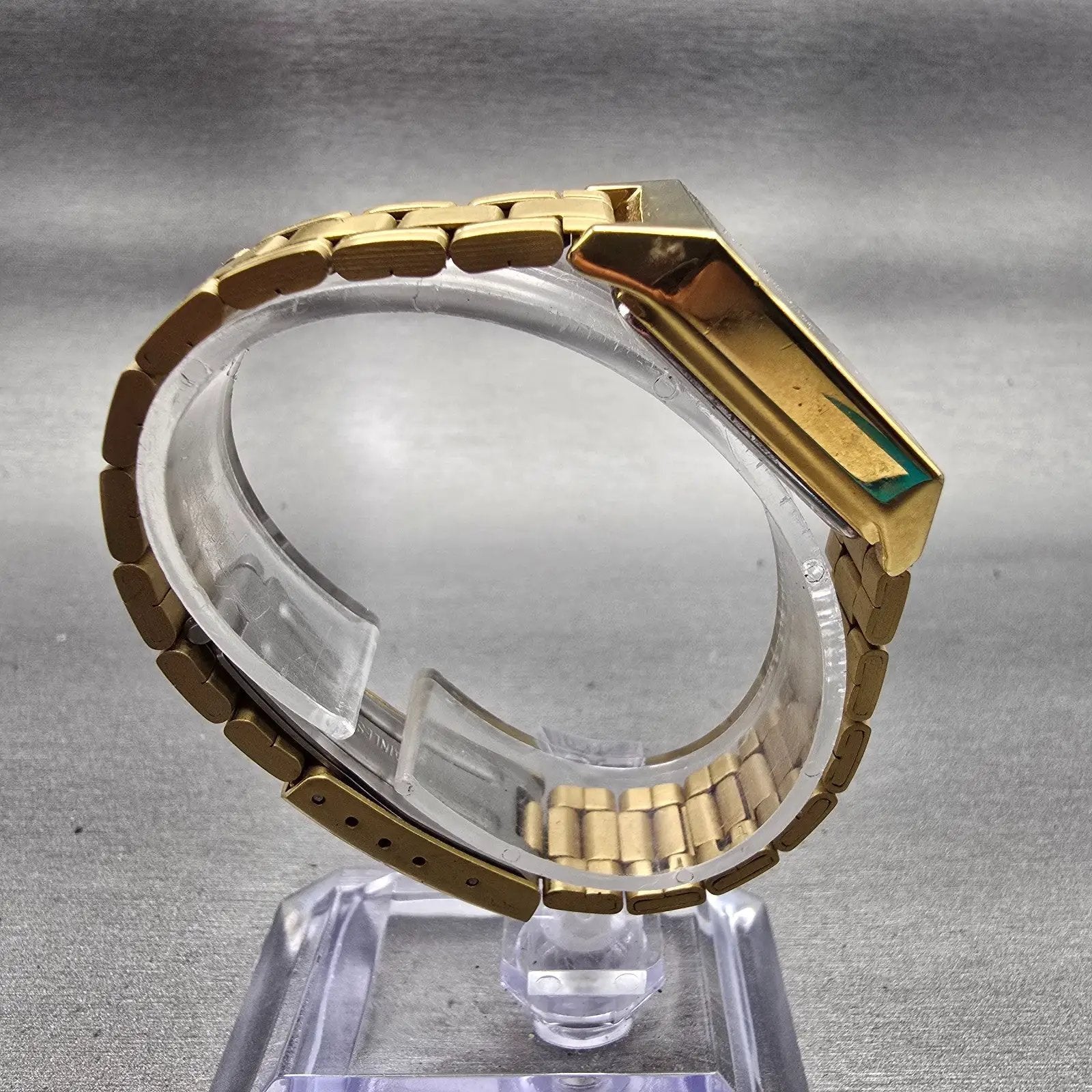 Casio Tank Watch Women 22mm Silver Dial Gold Tone Rectangle LTP-V007 New Battery8