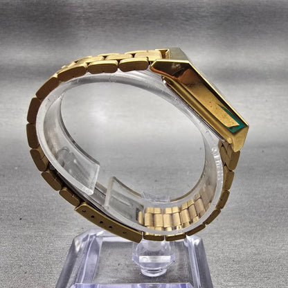Casio Tank Watch Women 22mm Silver Dial Gold Tone Rectangle LTP-V007 New Battery8