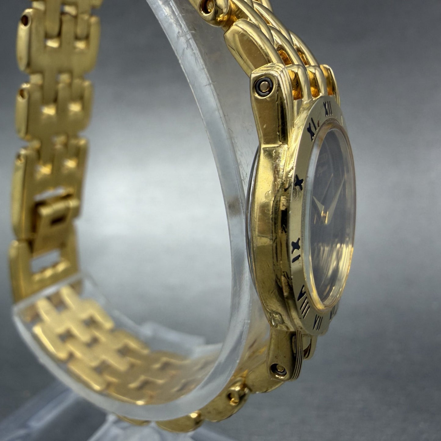 Citizen Elegance Watch Women 22mm Black Dial Gold Tone Round 5420-S26003 Newbat13