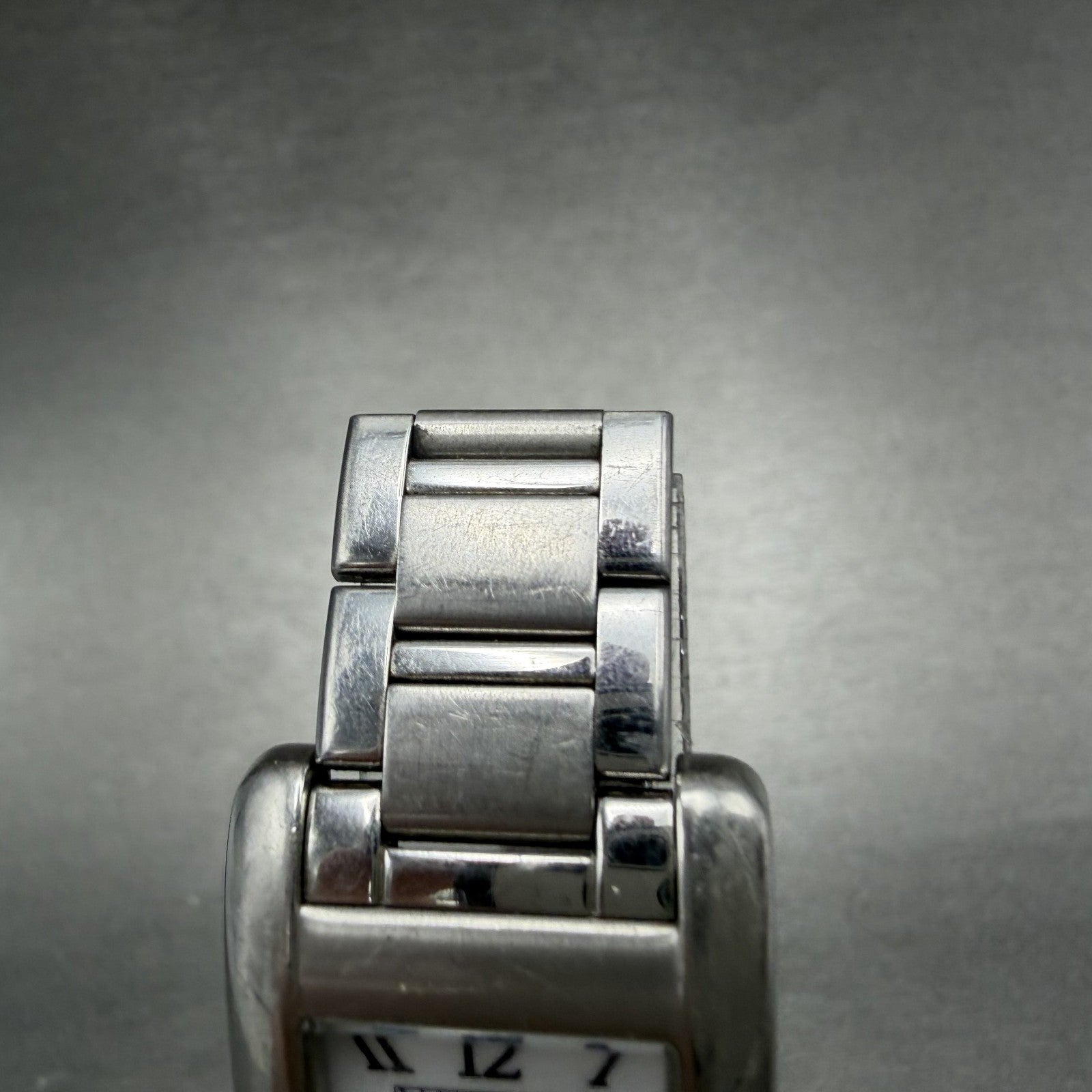 Coach Lexington Tank Watch Women 23mm MOP Dial Silver Tone Rectangle New BattABC4