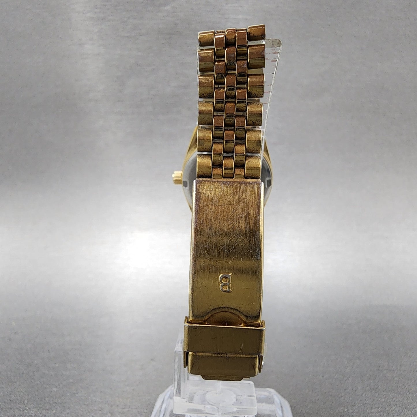 Bulova Marine Star Watch Women 24mm Champagne Dial Gold Tone Date 92G25 PARTS8