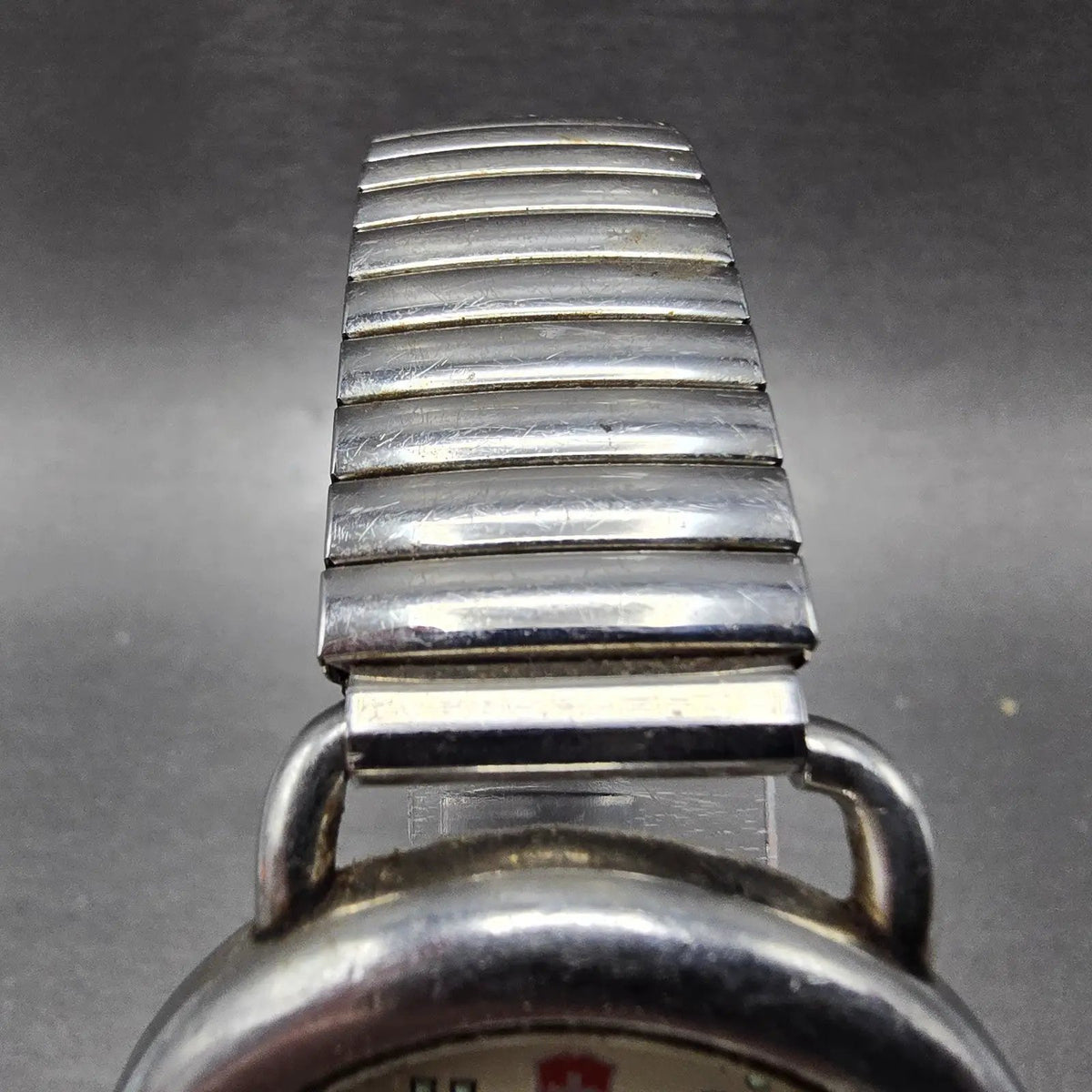 Victorinox Swiss Army Cavalry Watch Men 37mm Cream Dial Silver Tone Date PART CH5