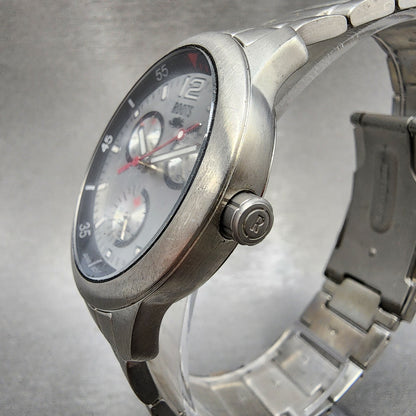 Roots Watch Men 39mm Silver Dial Silver Tone Daydate Pacific Rim New Battery2