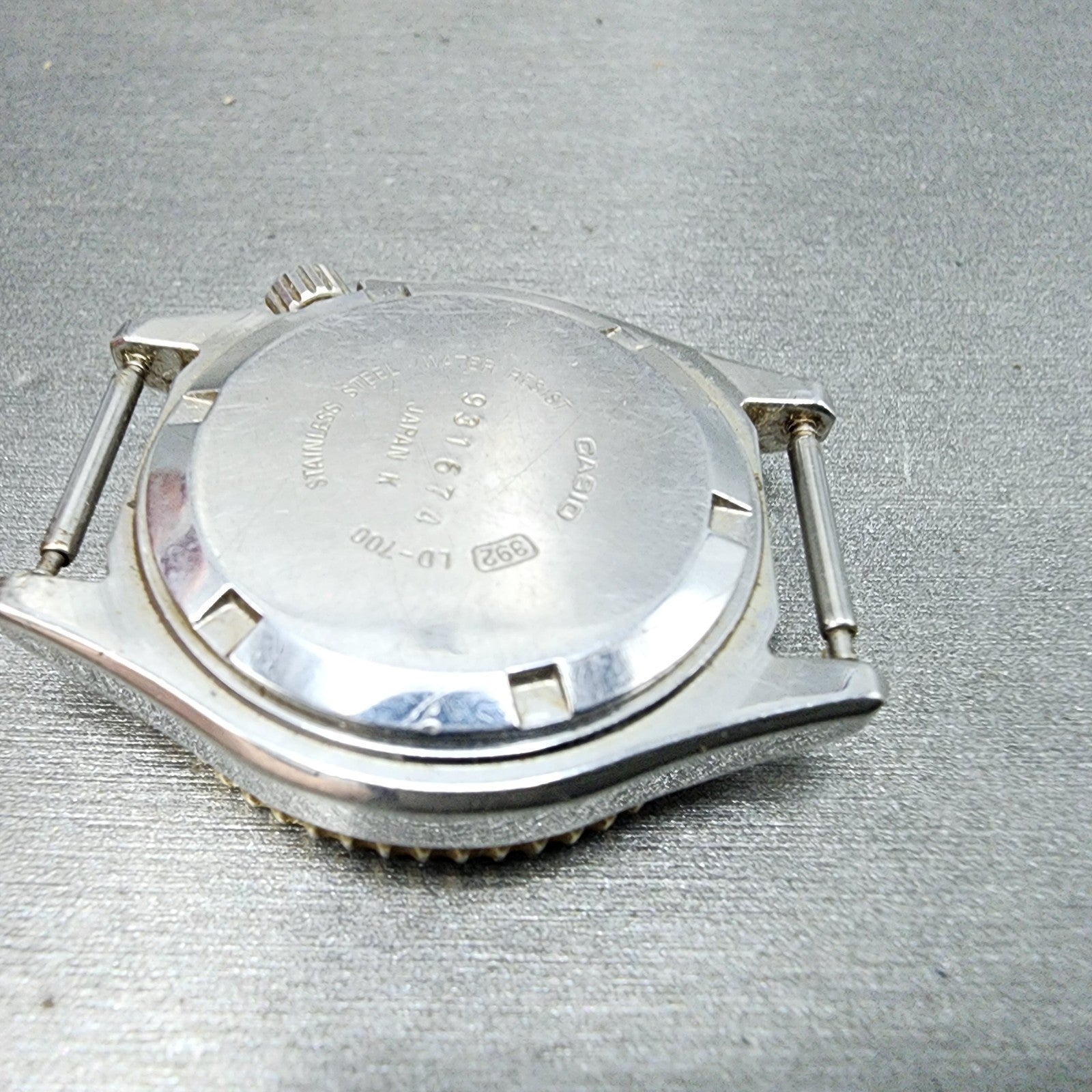 Casio Dive Watch Women 32mm Black Dial Two Tone Date Round LD700 New Battery11