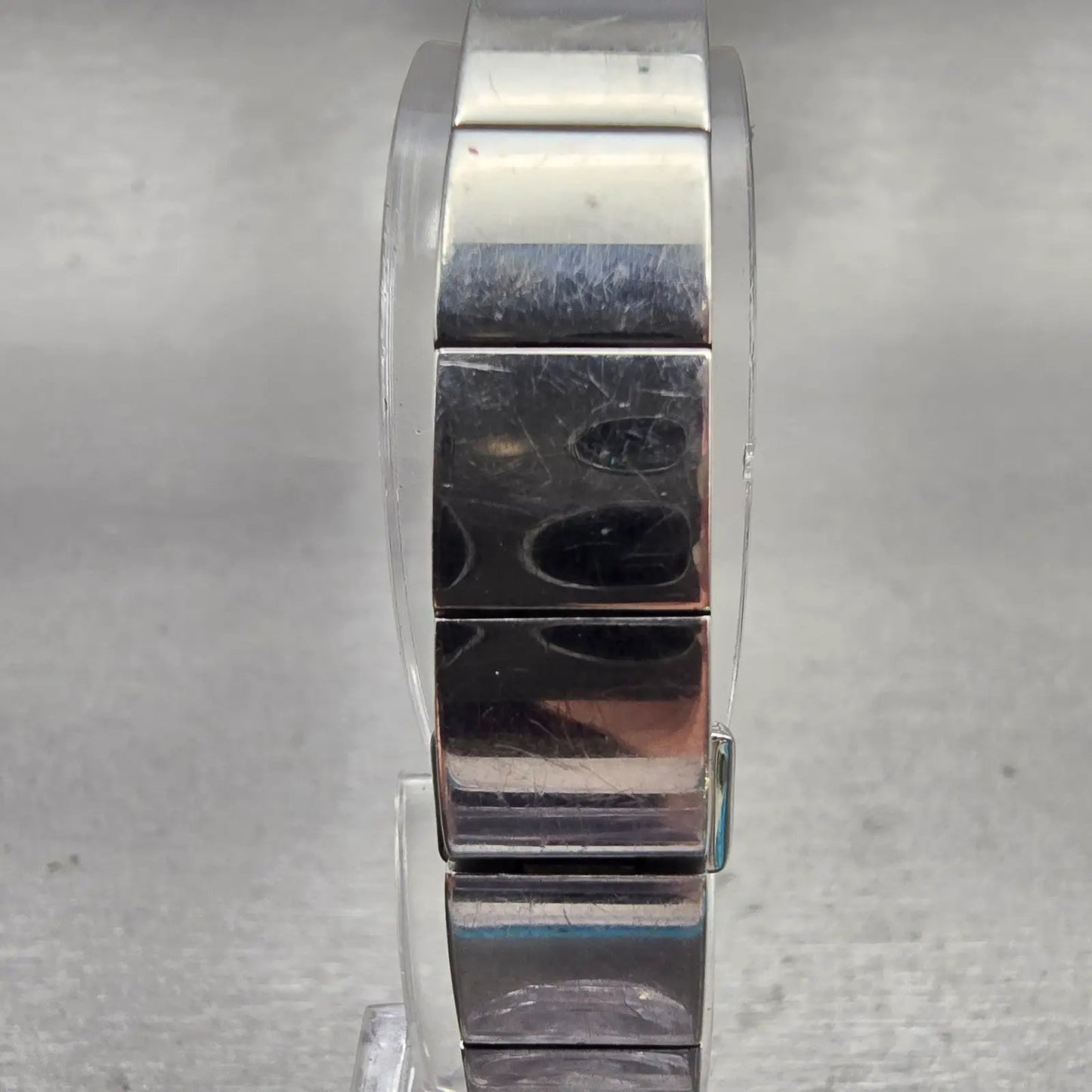 Seiko Watch Women 16mm White Dial Two Tone Asymmetrical 1F20-0AL0 New Battery7