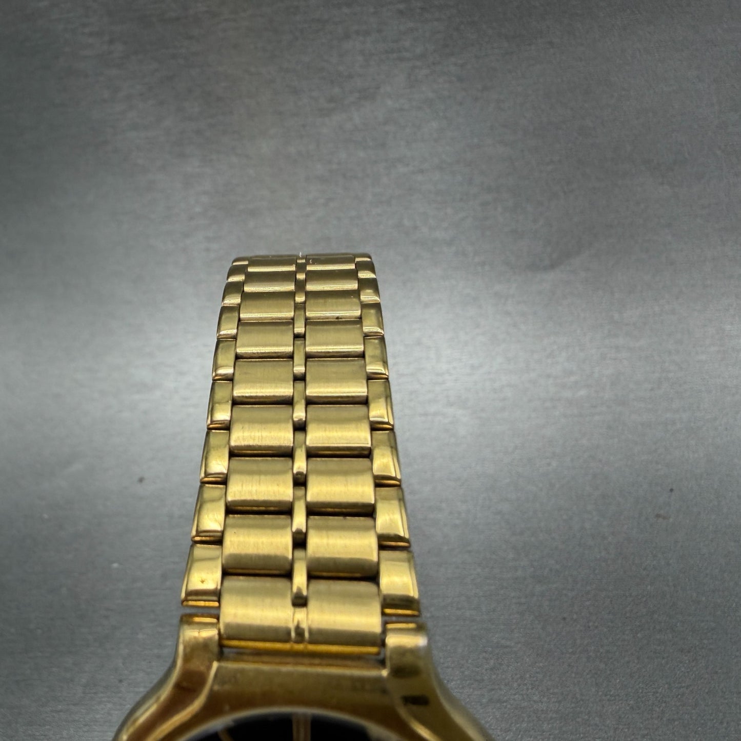 Seiko SX Watch Men 34mm Black Dial Gold Tone Round Vinatge V701-6K00 New Battery4