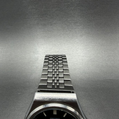 Seiko SilverWave Watch Men 35mm Black Dial Silver Tone 7121-7020 New Battery4