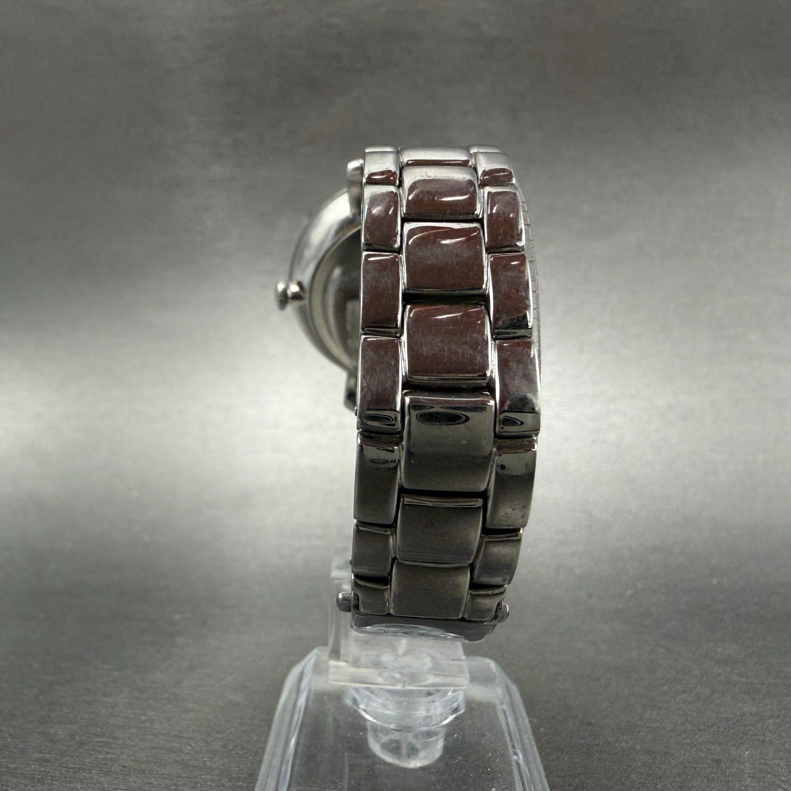 Fossil Jacqueline Watch Women 36mm Silver Dial Silver Tone Daydate Round New Bat7