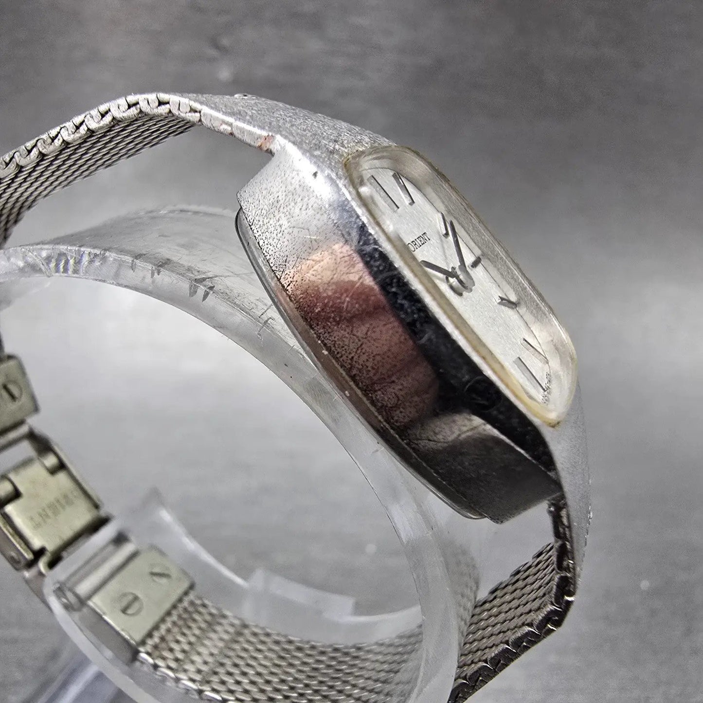 Orient Watch Women 19mm Silver Dial Silver Tone Manual Q120154-20 Runs Vintage3