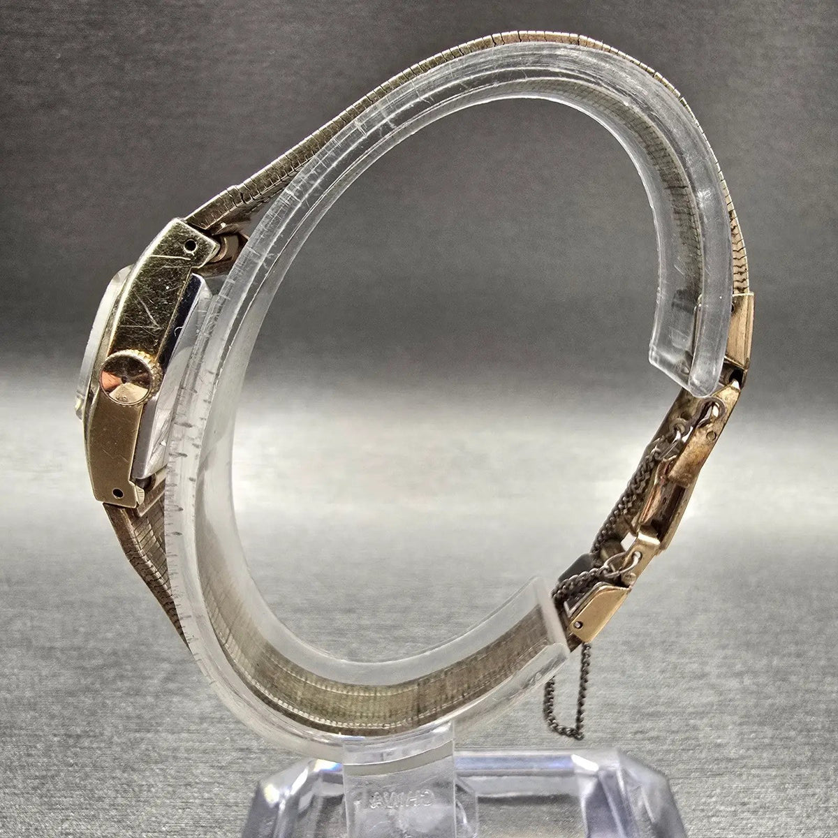 Seiko Watch Women 19mm Gold Dial Gold Tone Oval 1104-3370 Manual Wind Works6