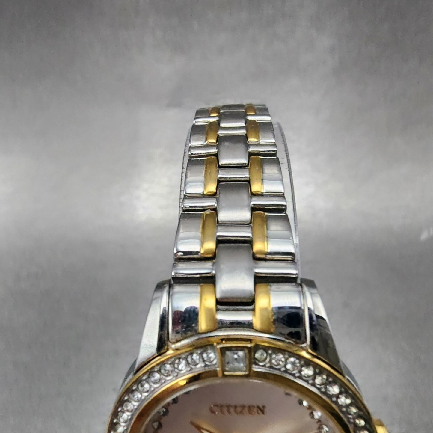 Citizen EcoDrive Silhouette Watch Women 29mm Silver Dial Two Tone Date Works4
