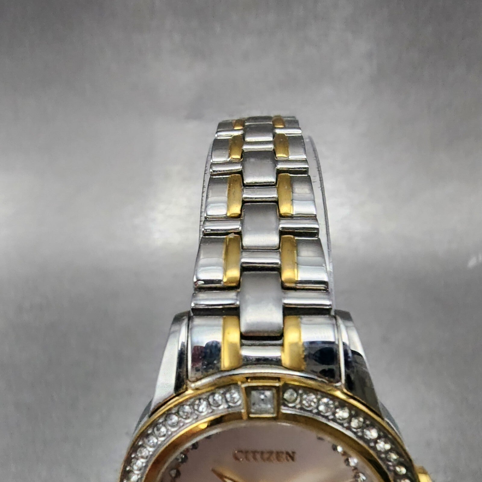 Citizen EcoDrive Silhouette Watch Women 29mm Silver Dial Two Tone Date Works4