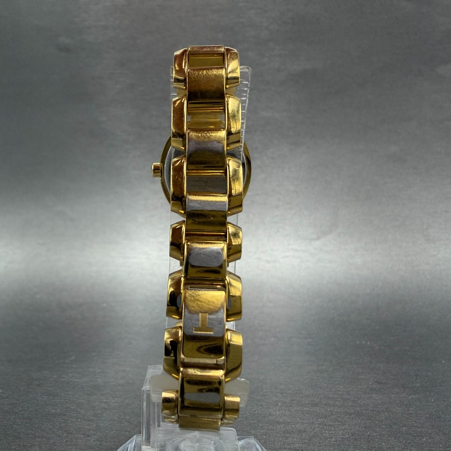 Tissot Watch Women 20mm White Dial Gold Tone Date Oval G332 New Battery8