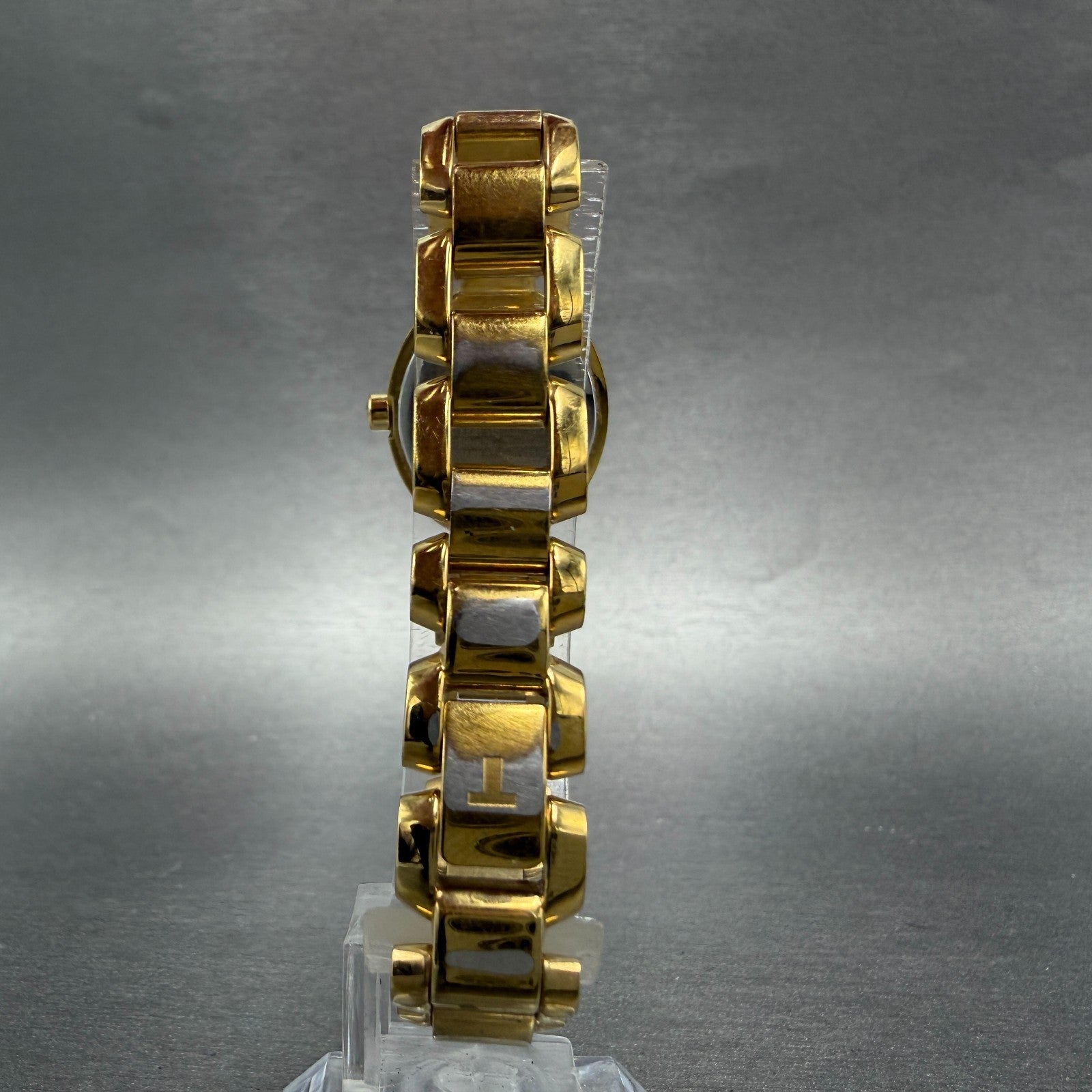 Tissot Watch Women 20mm White Dial Gold Tone Date Oval G332 New Battery8