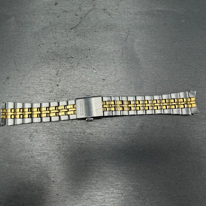 Seiko Bracelet 18mm Two Tone Stainless Steel 4A4K1C1 Tri-Folding Clasp0