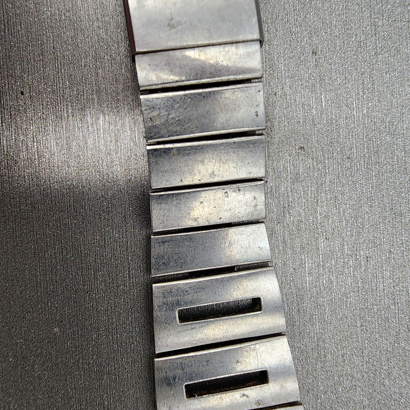 VTG Seiko bracelet 22mm Stainless Steel Tri Folding Clasp Japan made READ!!!4