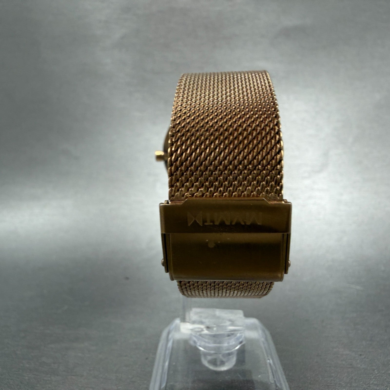 MVMT Boulevard Watch Women 38mm MOP Dial Rose Gold Tone Mesh Band New BatteryLK7