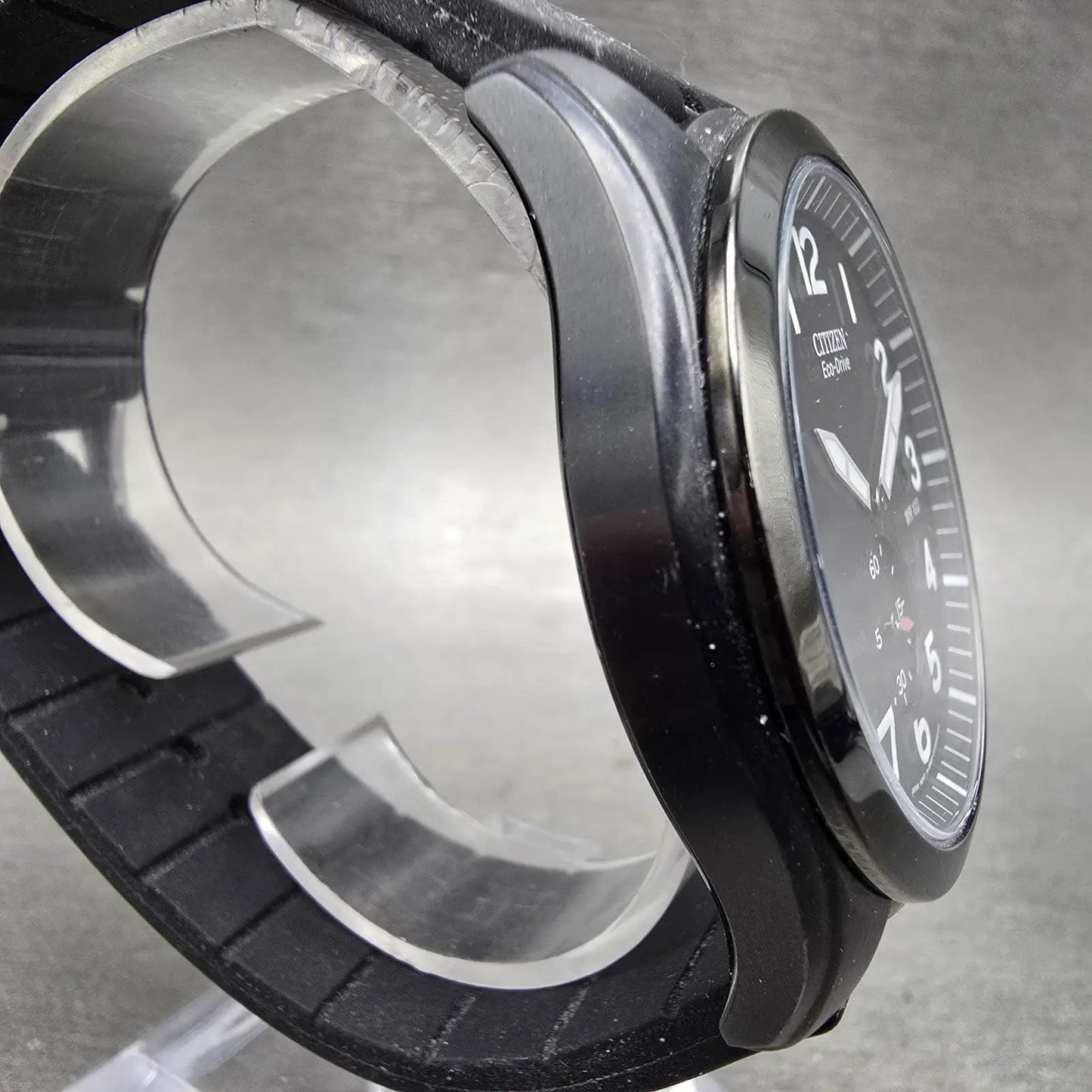 Citizen Eco-Drive Watch Men Black Dial Black Toine Date B690-S077648 Runs3
