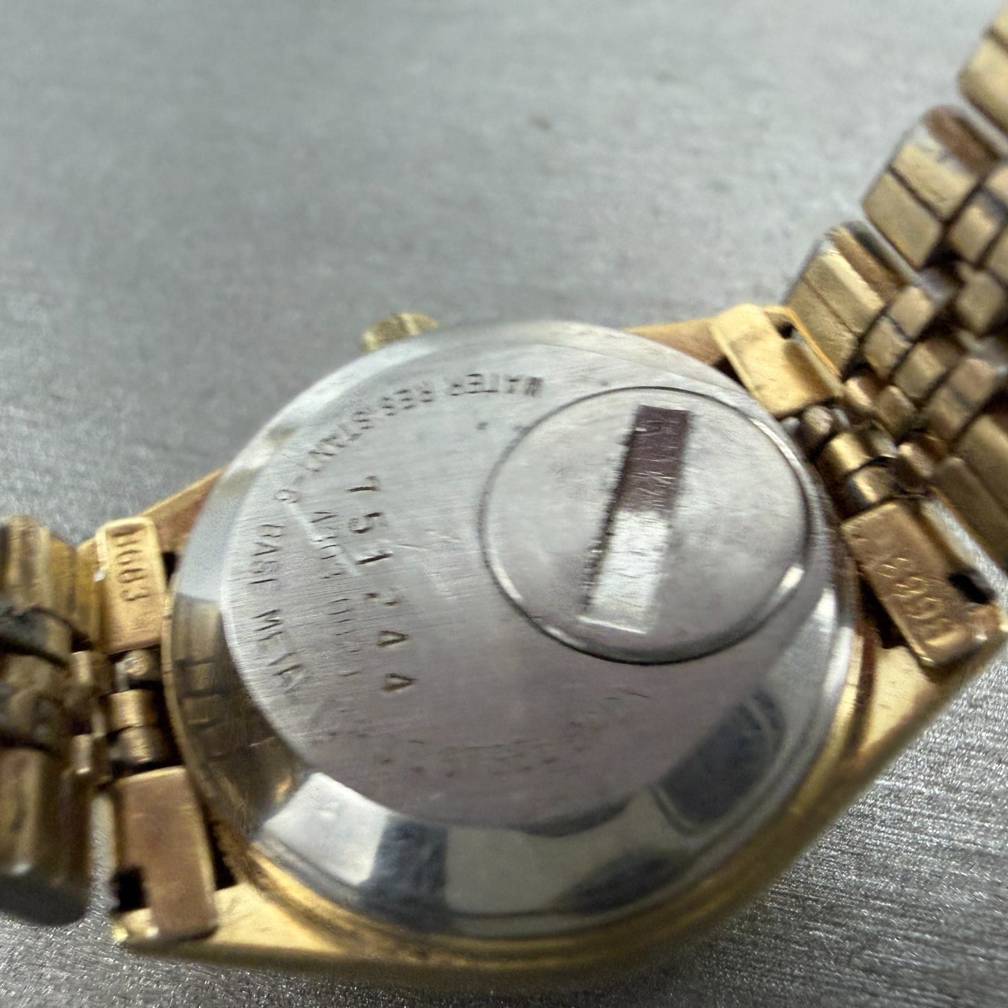 Seiko SQ Watch Women 25mm Champagne Dial Gold Tone Daydate Round New Battery9