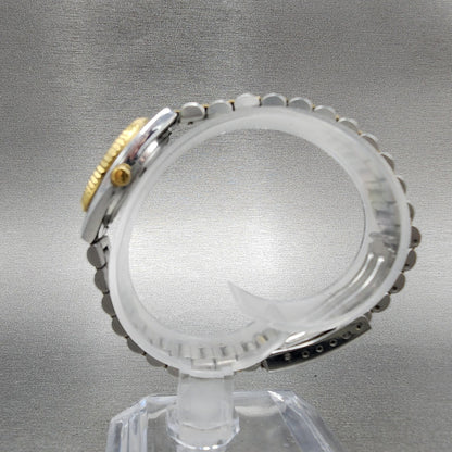 Seiko Watch Women 25mm White Dial Two Tone daydate Round 7n830041 New Batt B1236