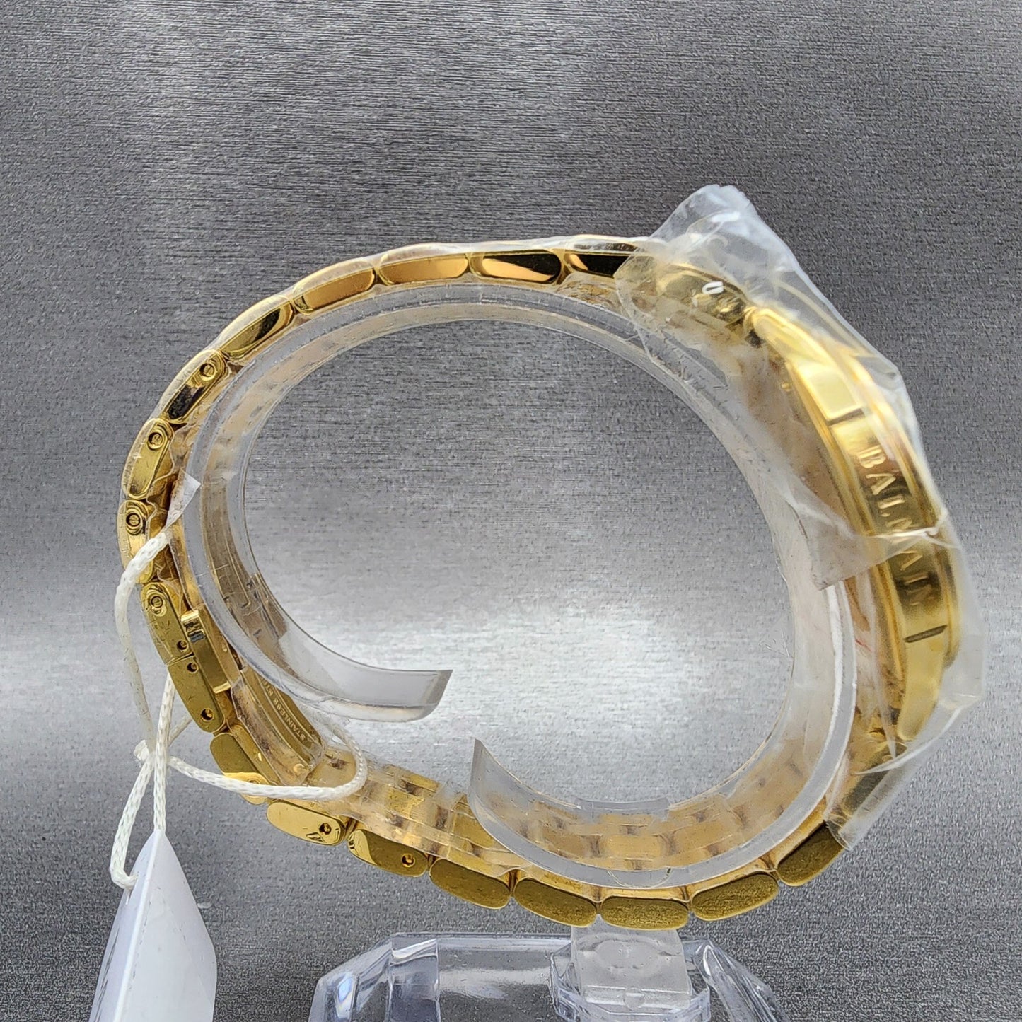 Balmain Flamea Watch Women 34mm Green Malachite Dial Gold Tone Round B4790.33.759