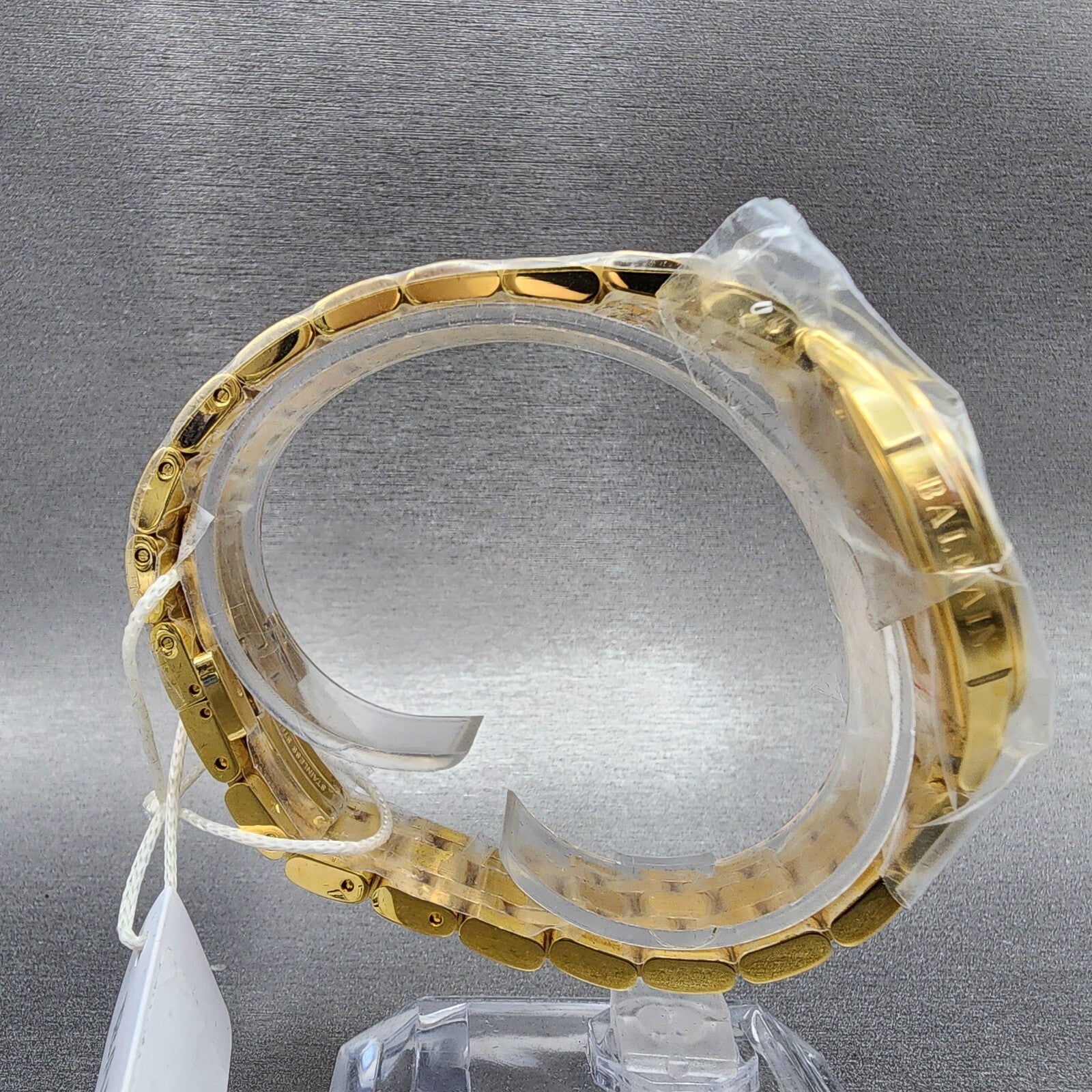 Balmain Flamea Watch Women 34mm Green Malachite Dial Gold Tone Round B4790.33.759