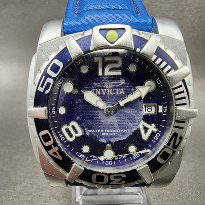 Invicta Dive Watch Men 44mm Blue Dial Aluminum 7006 Date Cushion PARTS2