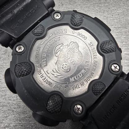 Casio G-Shock Mudman G-9000 Watch Men 46mm Black Red Chrono Alarm New Battery10