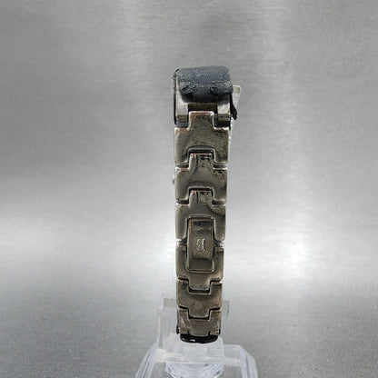 Bulova Tank Watch Women 16mm White Dial Silver Tone Rectangle 96L43 New Battery7