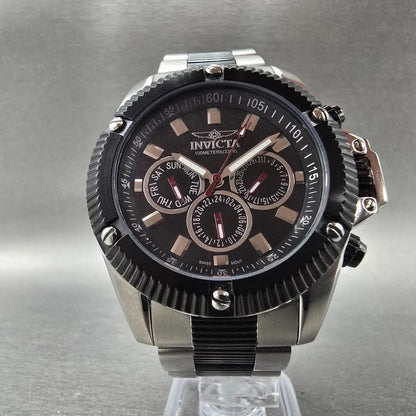Invicta Specialty Watch Men 43mm Black Dial Silver Daydate Round 5715 New Batt5