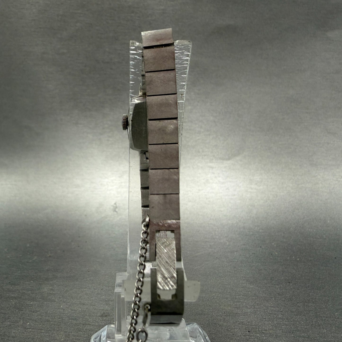 Rado Colline Watch Women 15mm Silver Dial Silver Tone Rectangle Manual Wind PART8